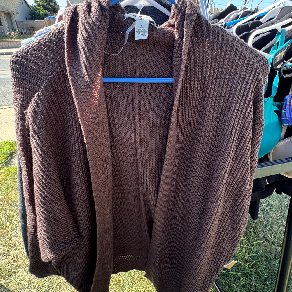 Elegant Brown Women's Cardigan